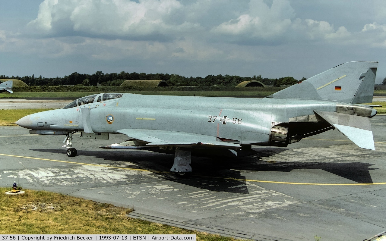 37 56, 1972 McDonnell Douglas F-4F Phantom II C/N 4486, taxying to the active