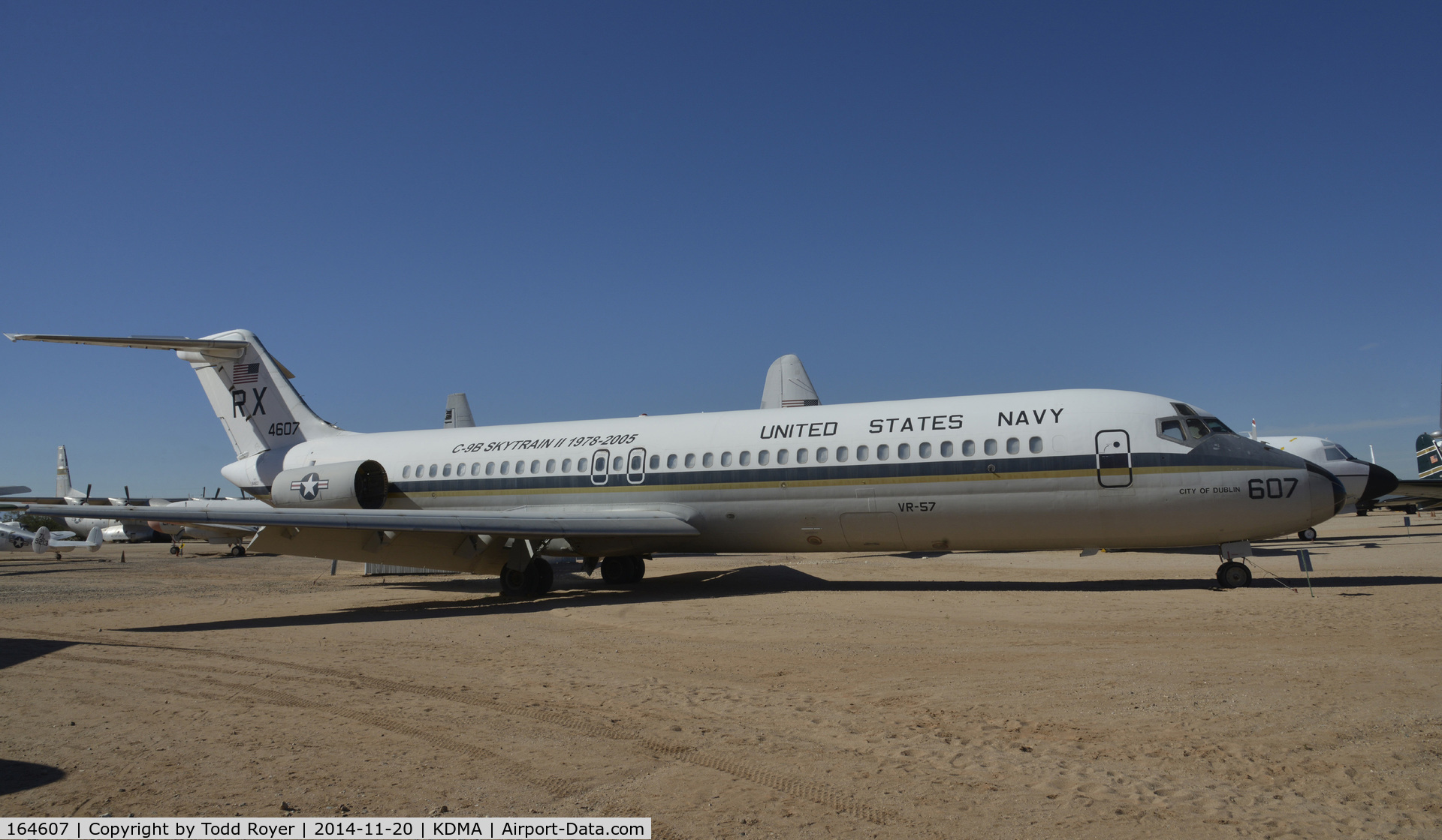 164607, 1972 McDonnell Douglas C-9B Skytrain II C/N 47428, On display at the Pima Air and Space Museum