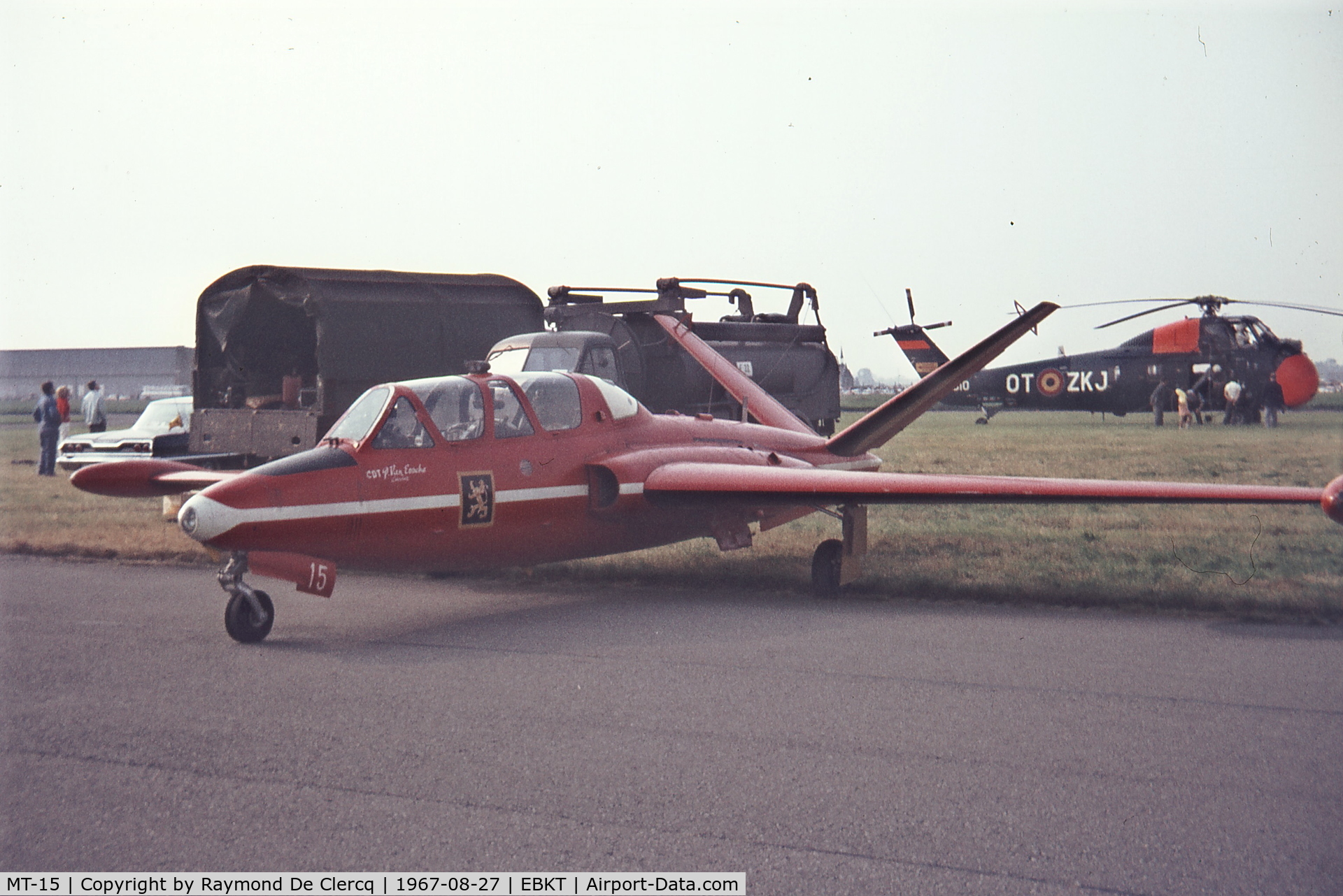 MT-15, 1960 Fouga CM-170 Magister C/N 272, Airshow at Wevelgem.