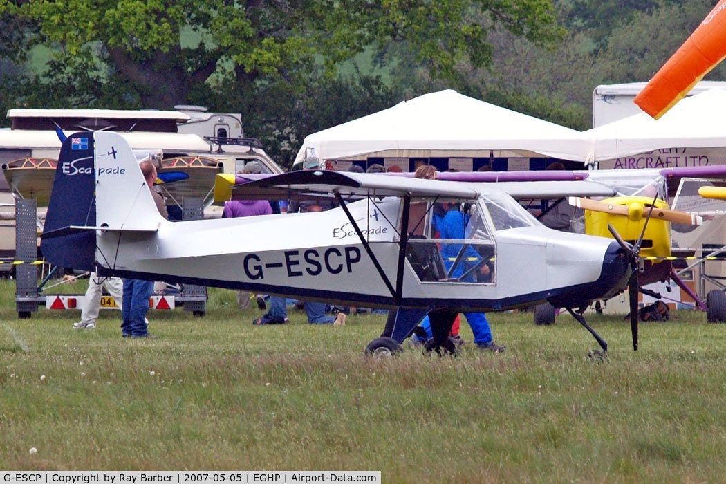 G-ESCP, 2004 Escapade Jabiru(1) C/N BMAA/HB/313, Just Aircraft Escapade 912(1) [BMAA/HB/313] Popham~G 05/05/2007
