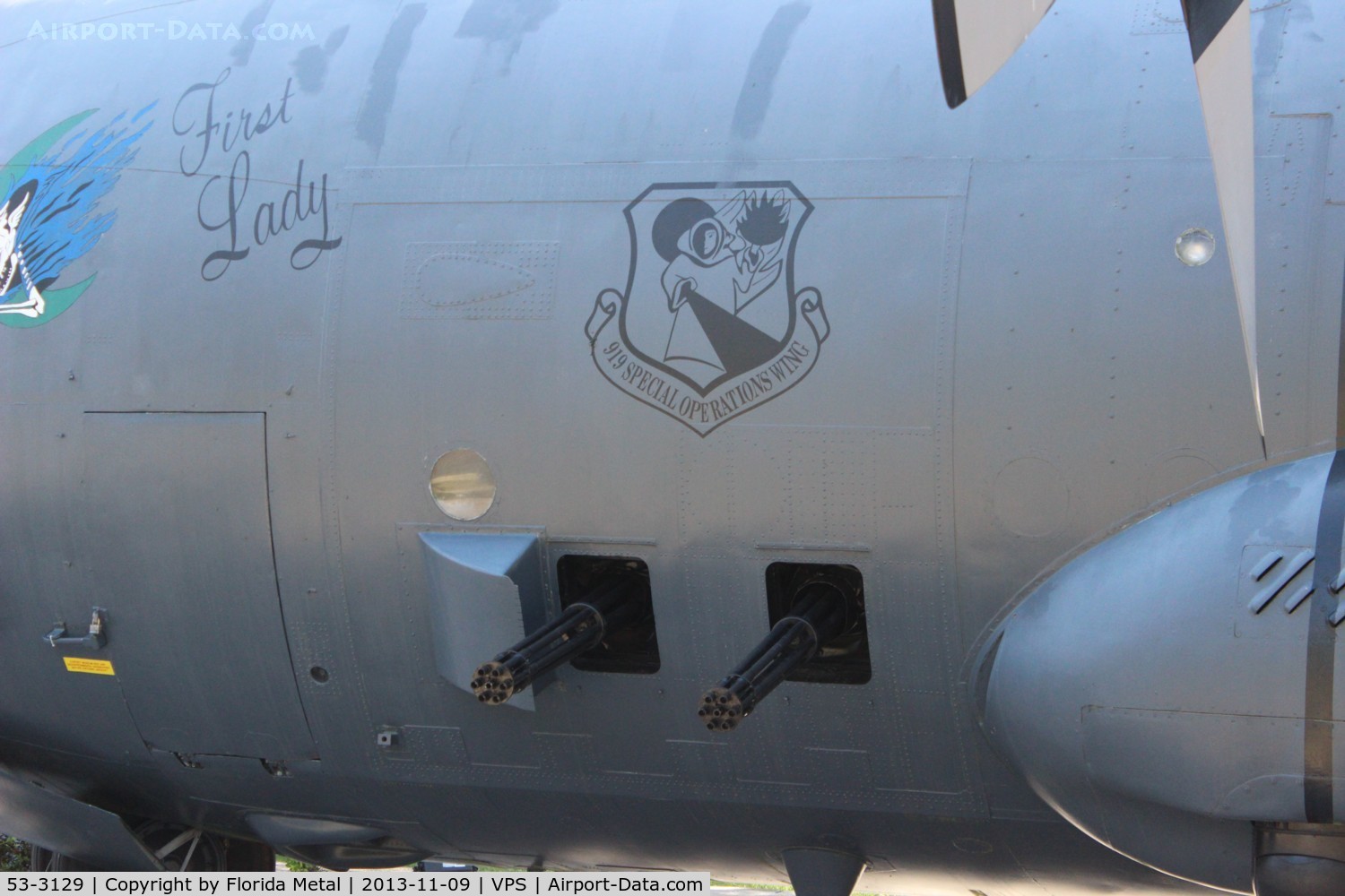 53-3129, 1953 Lockheed AC-130A-LM Hercules C/N 182-3001, Guns of an AC-130