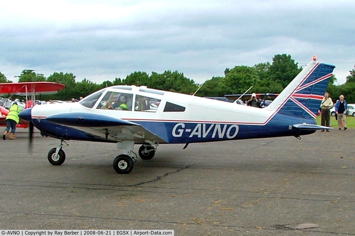 G-AVNO, 1967 Piper PA-28-180 Cherokee C/N 28-4105, Piper PA-28-180 Cherokee C [28-4105] North Weald~G 21/06/2008