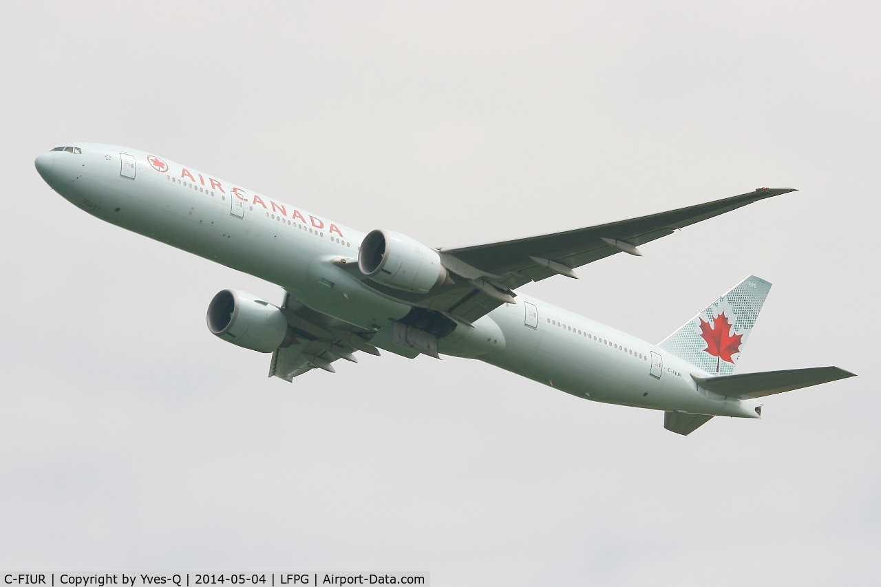 C-FIUR, 2007 Boeing 777-333/ER C/N 35242, Air Canada Boeing 777-333ER, Take off rwy 27L, Roissy Charles De Gaulle airport (LFPG-CDG)