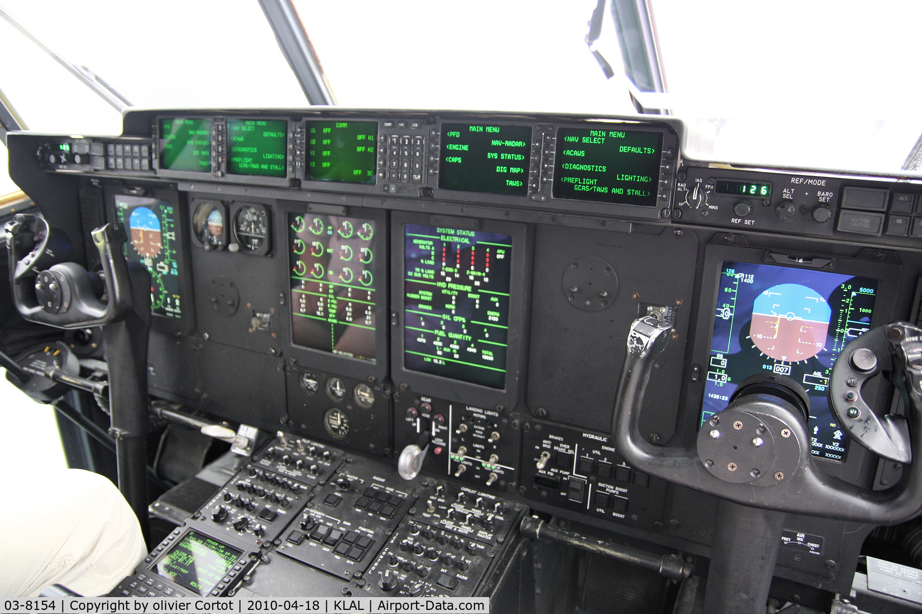 03-8154, 2003 Lockheed Martin C-130J-30 Super Hercules C/N 382-5557, cockpit