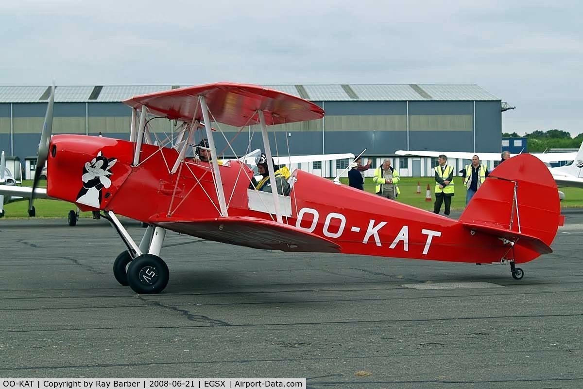 OO-KAT, 1946 Stampe-Vertongen SV-4E C/N 416, SNCAN Stampe SV.4C [416] North Weald~G 21/06/2008