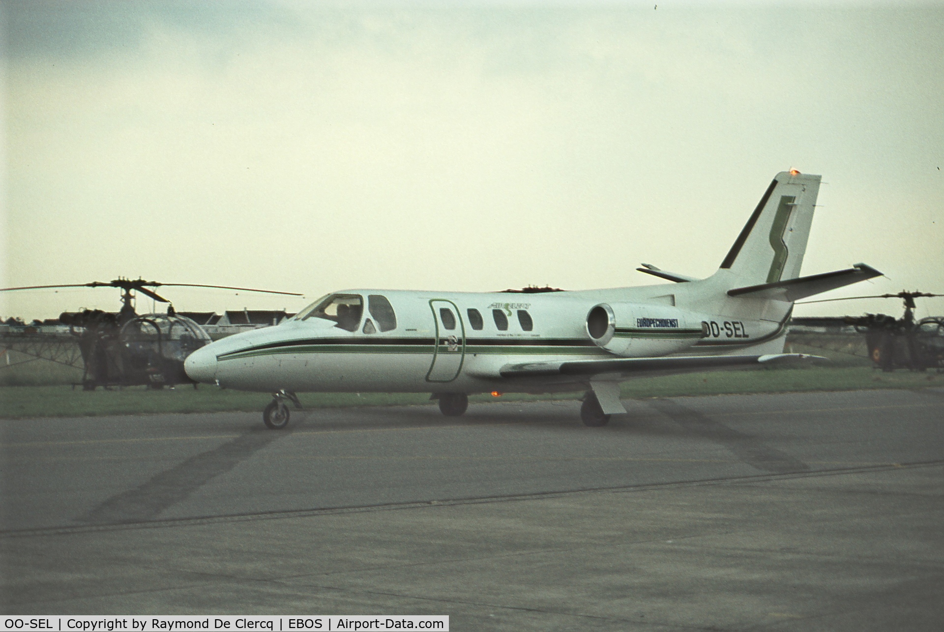 OO-SEL, 1973 Cessna 500 Citation I C/N 500-0133, At Ostend in mid-seventies.