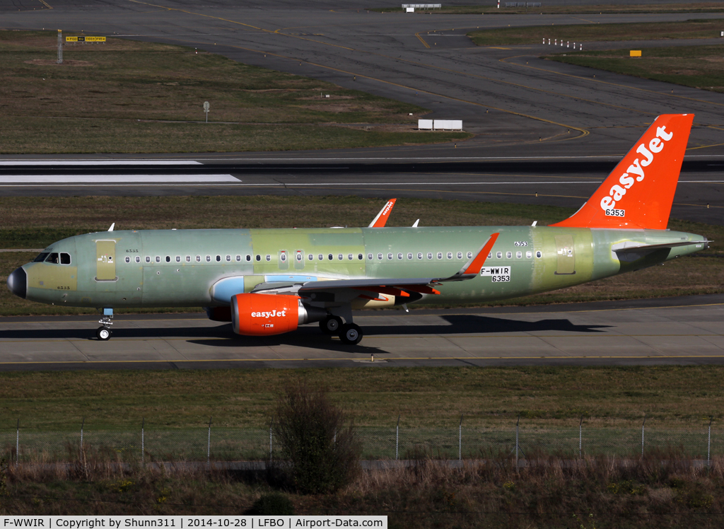 F-WWIR, 2014 Airbus A320-214 C/N 6353, C/n 6353 - For EasyJet