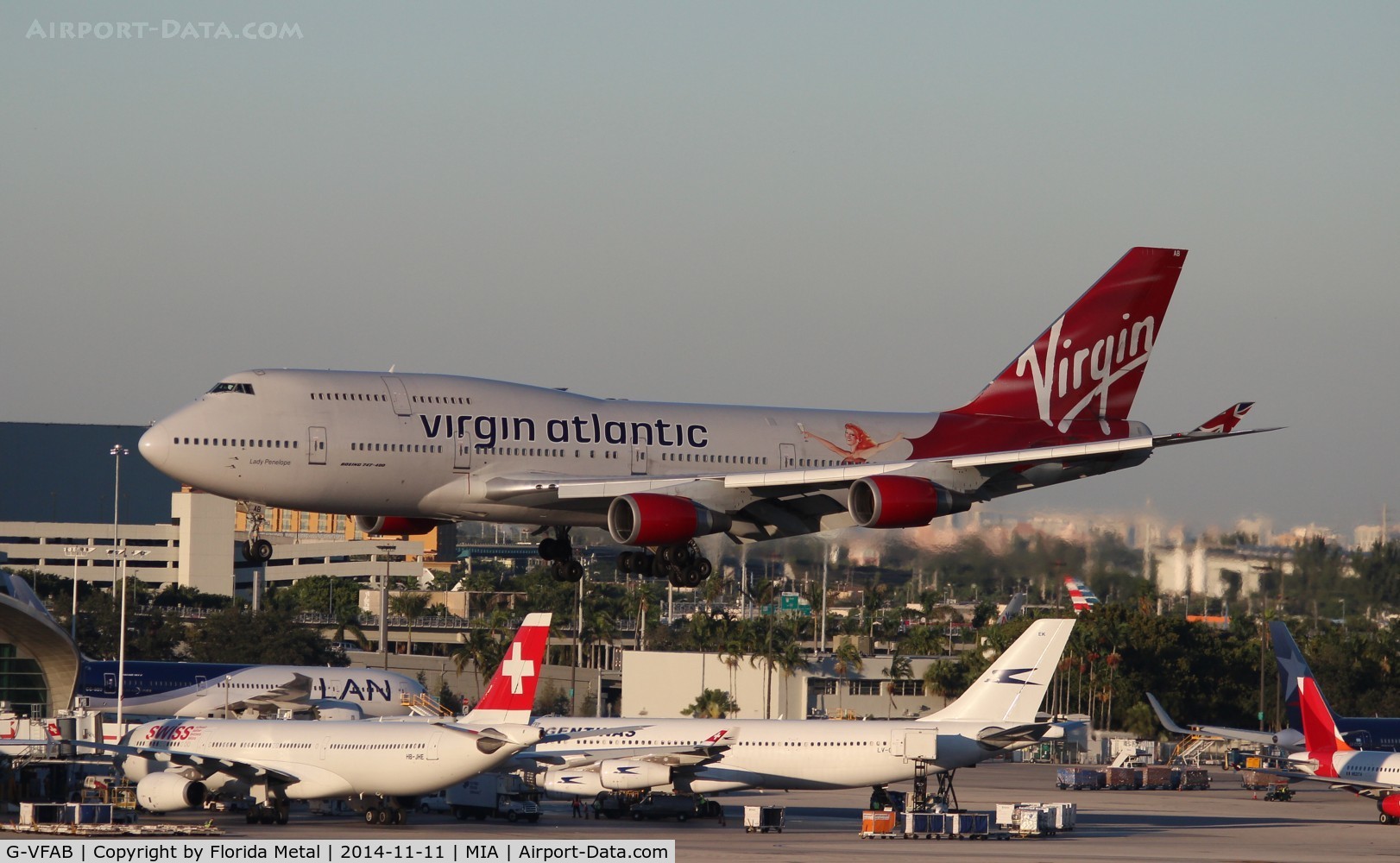 G-VFAB, 1994 Boeing 747-4Q8 C/N 24958, Virgin Atlantic Lady Penelope