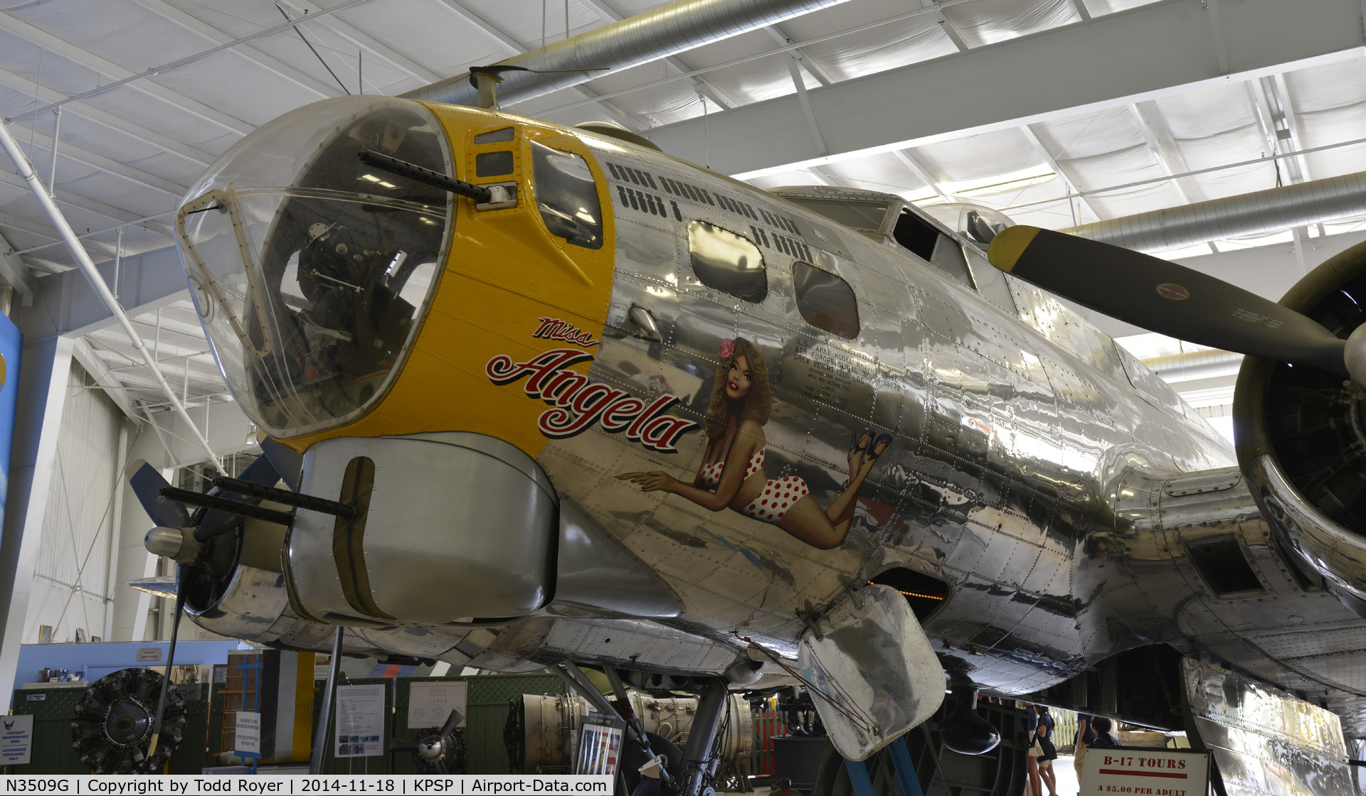 N3509G, 1944 Boeing B-17G Flying Fortress C/N Not found 44-85778, On display at the Palm Springs Air Museum