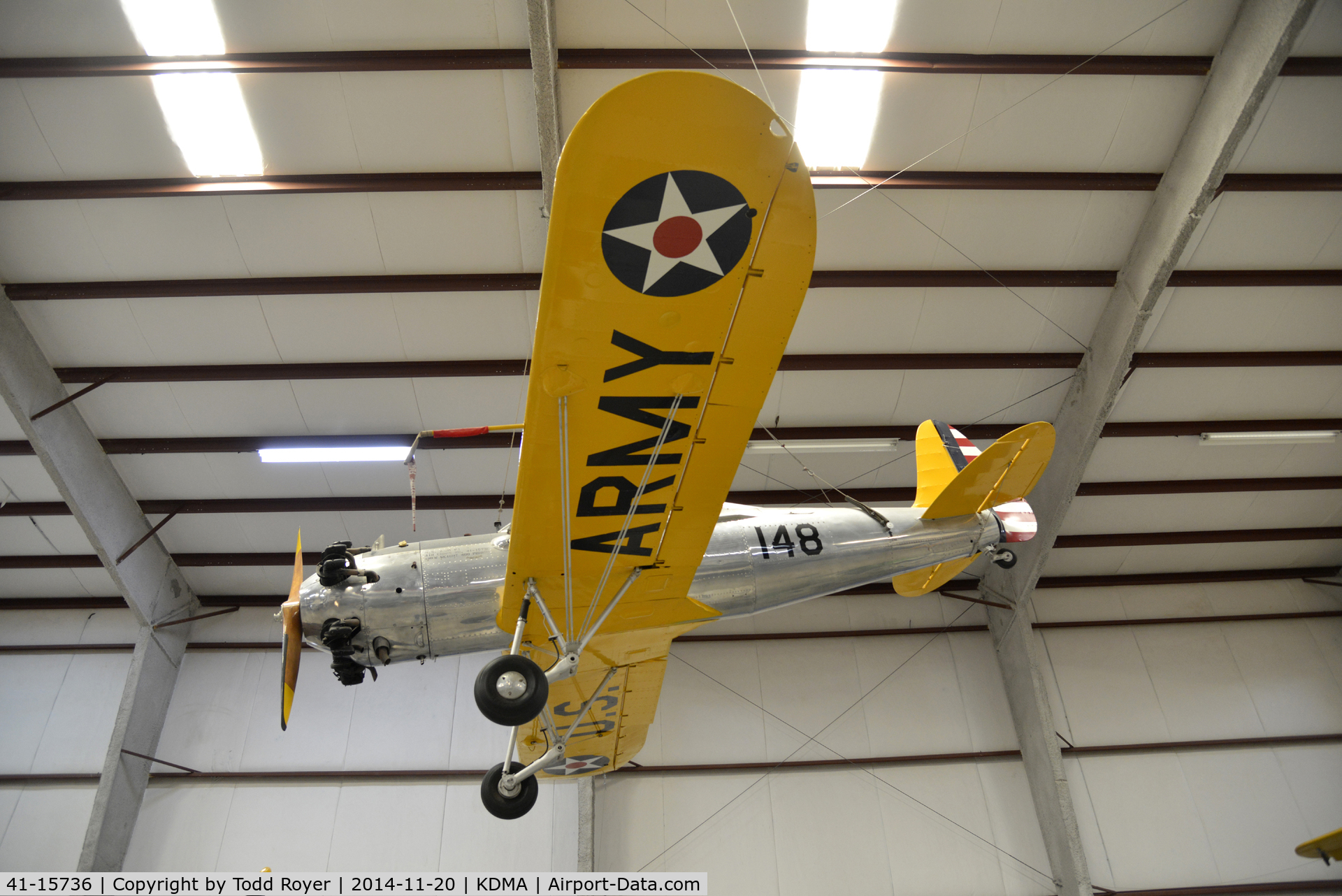 41-15736, 1941 Ryan PT-22 Recruit (ST3KR) C/N 1765, On display at the Pima Air and Space Museum