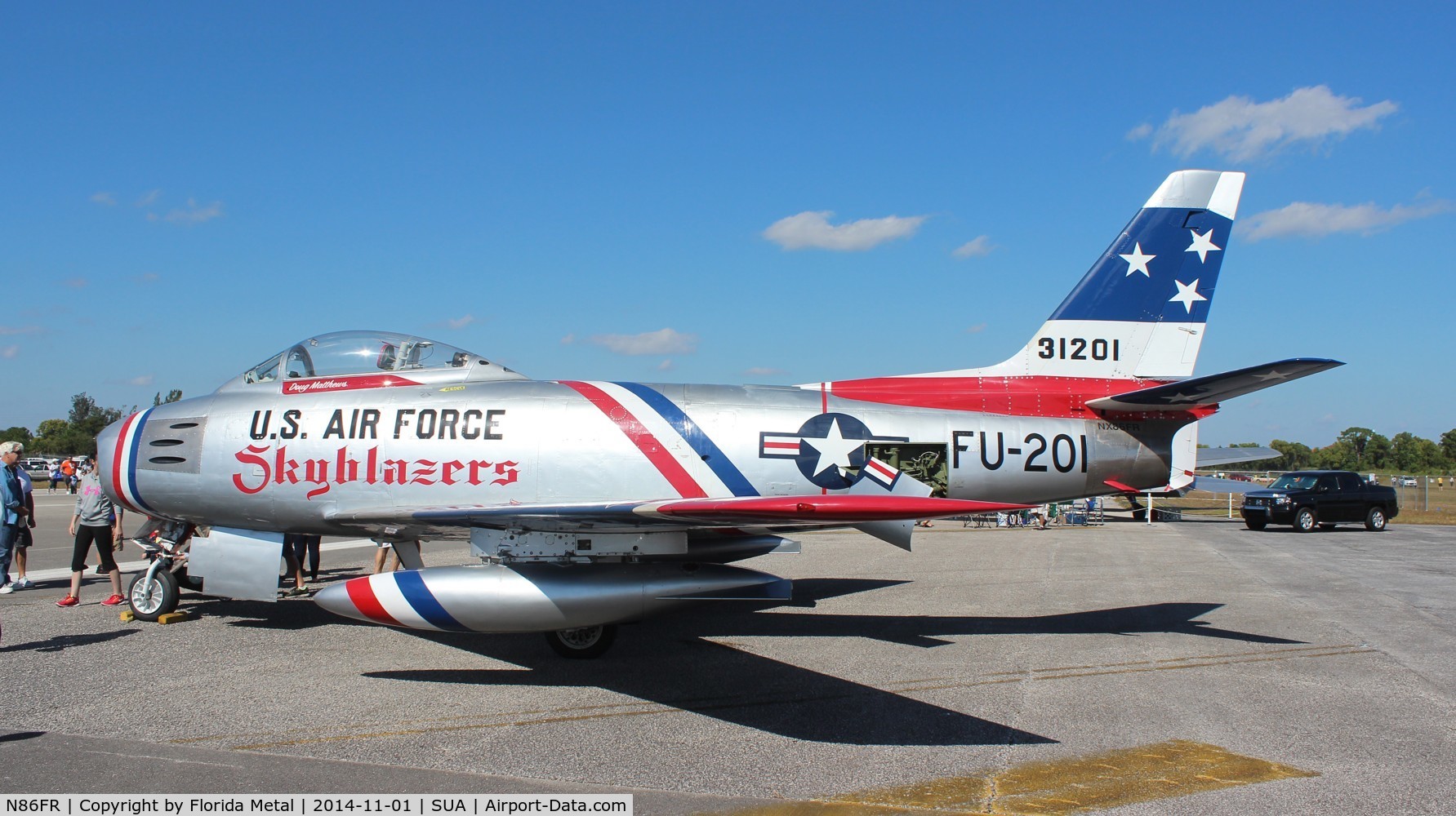 N86FR, 1952 North American F-86F Sabre C/N 191-655, F-86 at Stuart Airshow