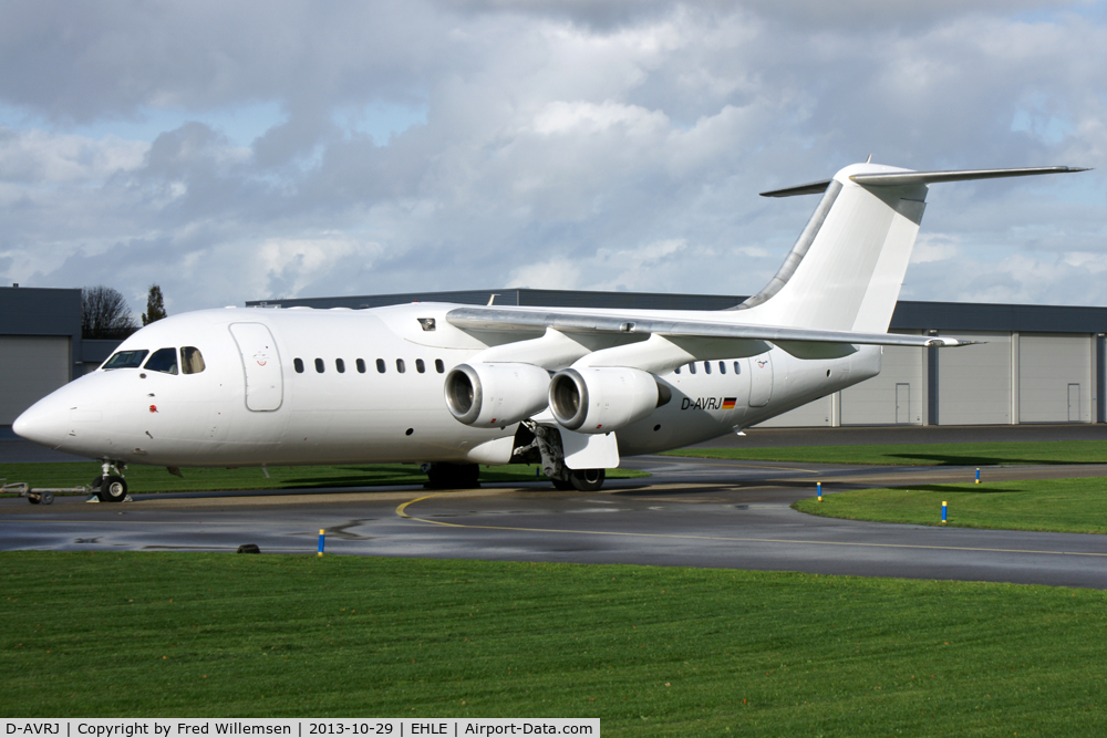 D-AVRJ, 1996 British Aerospace Avro 146-RJ85 C/N E.2277, Former Lufthansa aircraft