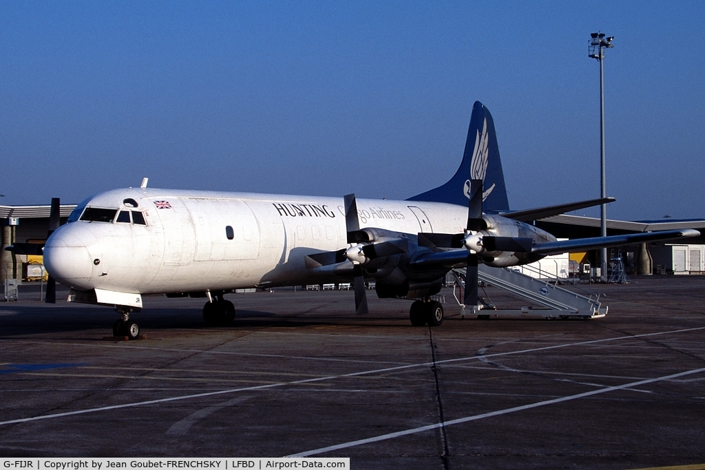 G-FIJR, 1961 Lockheed L-188A(F) Electra C/N 1138, Hunting Cargo Airlines