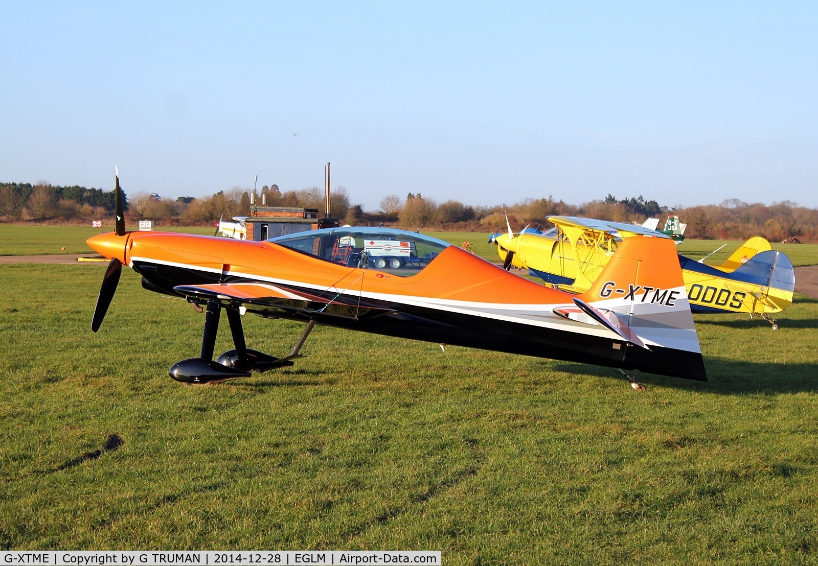 G-XTME, 2011 XtremeAir XA-42 Sbach 342 C/N 110, Parked in the winter sunshine between sorties