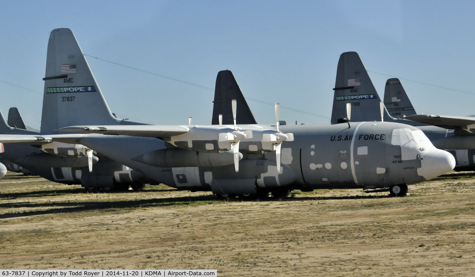 63-7837, Lockheed C-130E Hercules C/N 382-3907, Passing time in the 