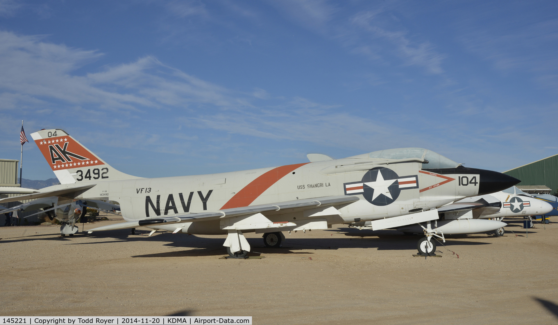 145221, McDonnell F-3B Demon C/N 390, On display at the Pima Air and Space Museum