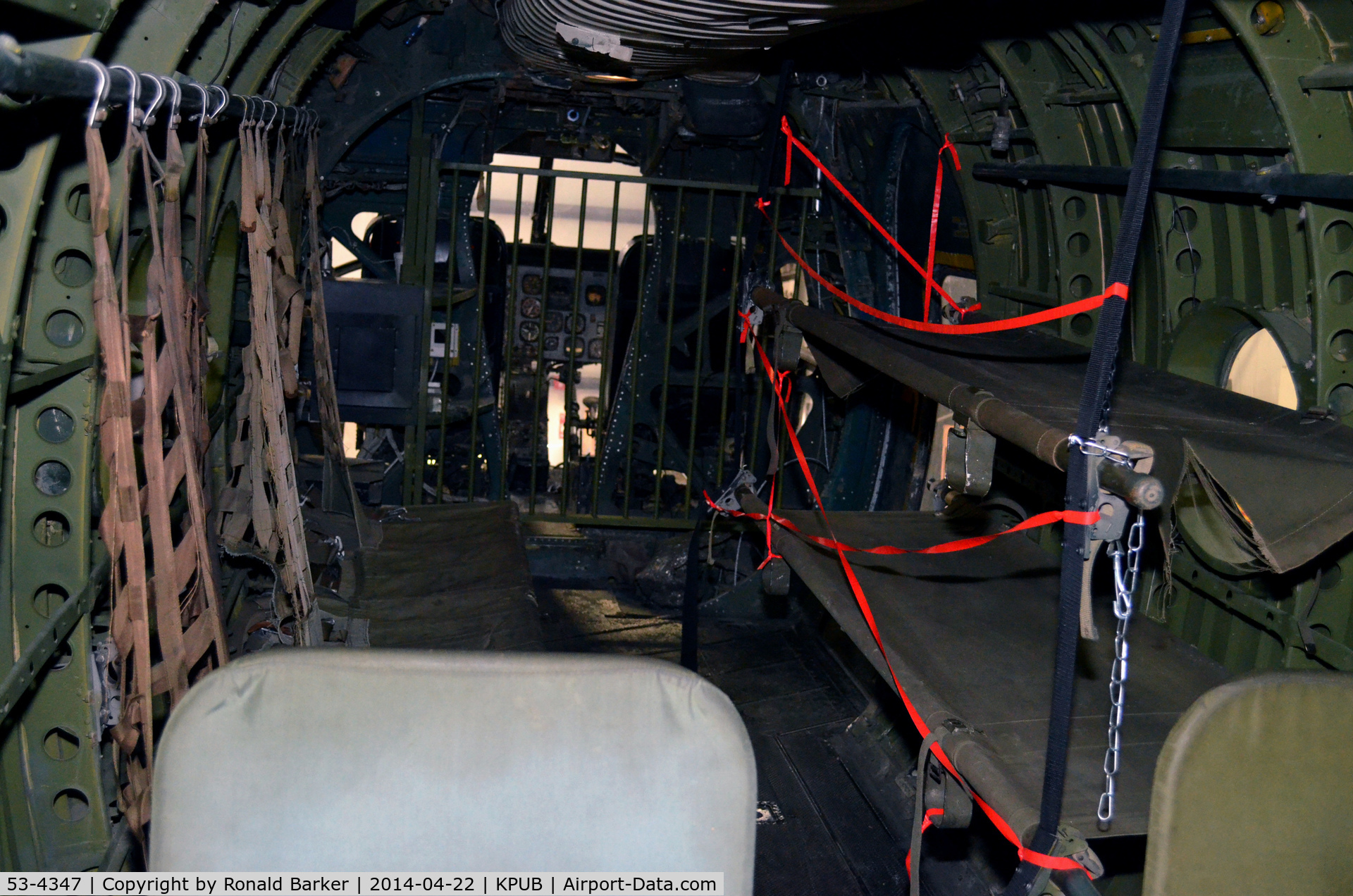 53-4347, 1953 Piasecki CH-21B Workhorse C/N B.97, Inside view-Weisbrod aviation Museum