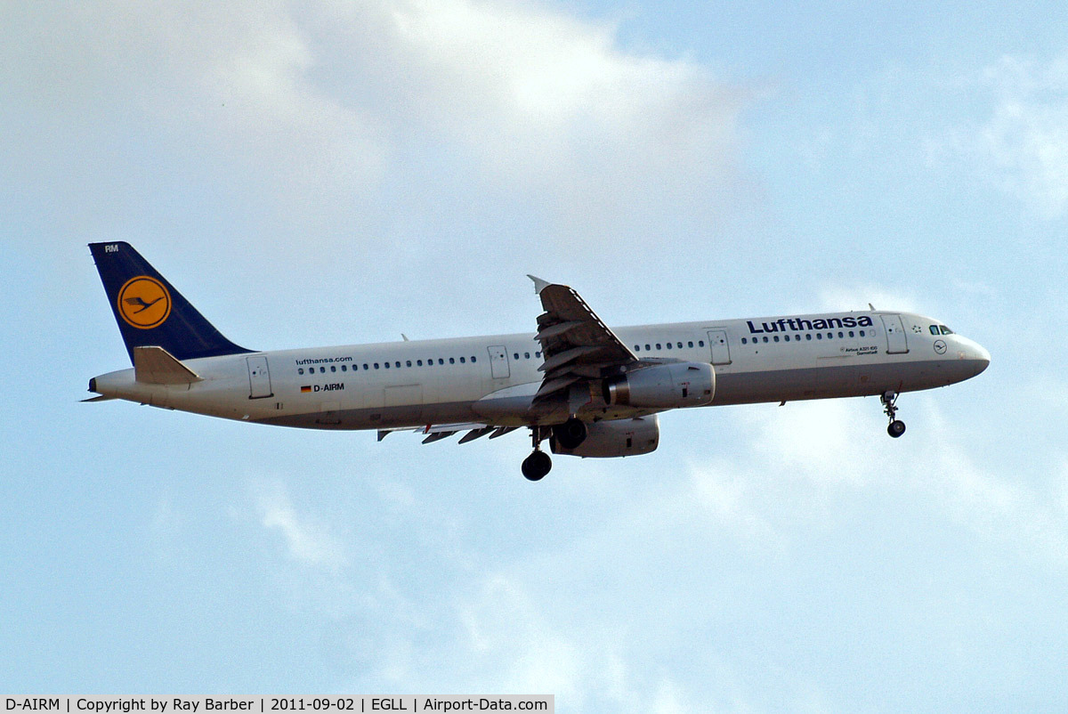 D-AIRM, 1994 Airbus A321-131 C/N 0518, Airbus A321-131 [0518] (Lufthansa) Home~G 02/09/2011
