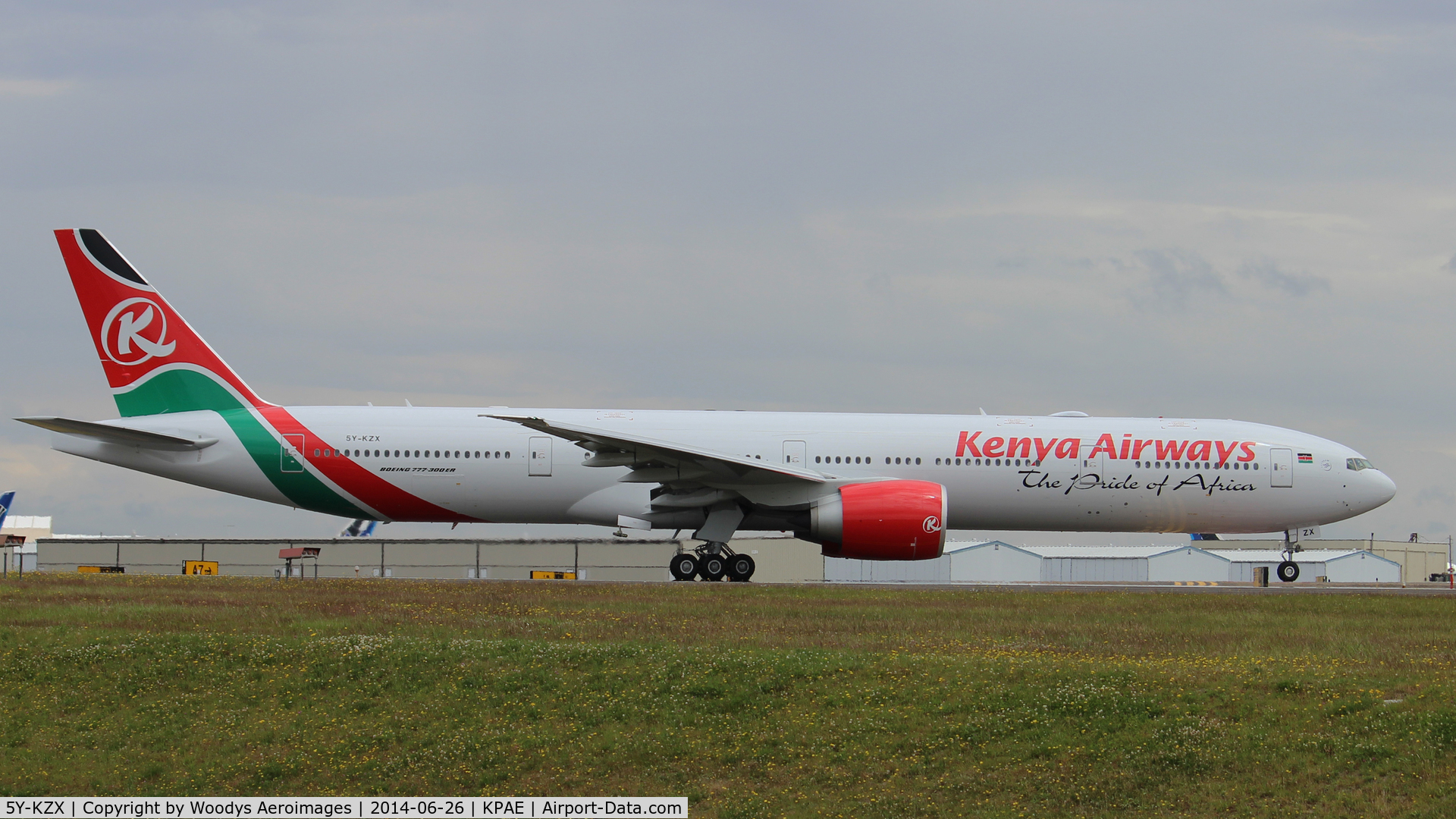 5Y-KZX, 2014 Boeing 777-3U8/ER C/N 42097, Holding on Alpha 8