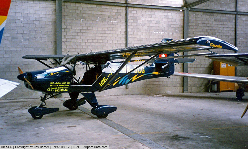 HB-SCG, Skyfox CA-25N Gazelle C/N CA25N027, Skyfox CA-25N Gazelle [CA25N027] Grenchen~HB 12/08/1997