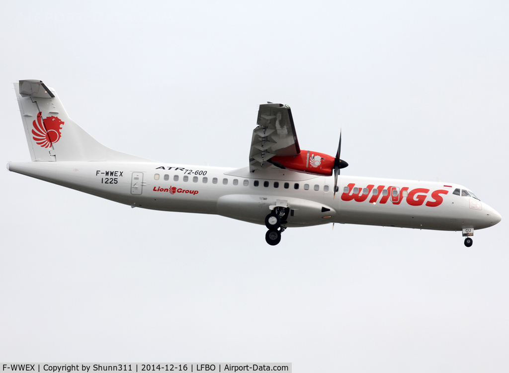 F-WWEX, 2014 ATR 72-600 C/N 1225, C/n 1225 - To be PK-WGU