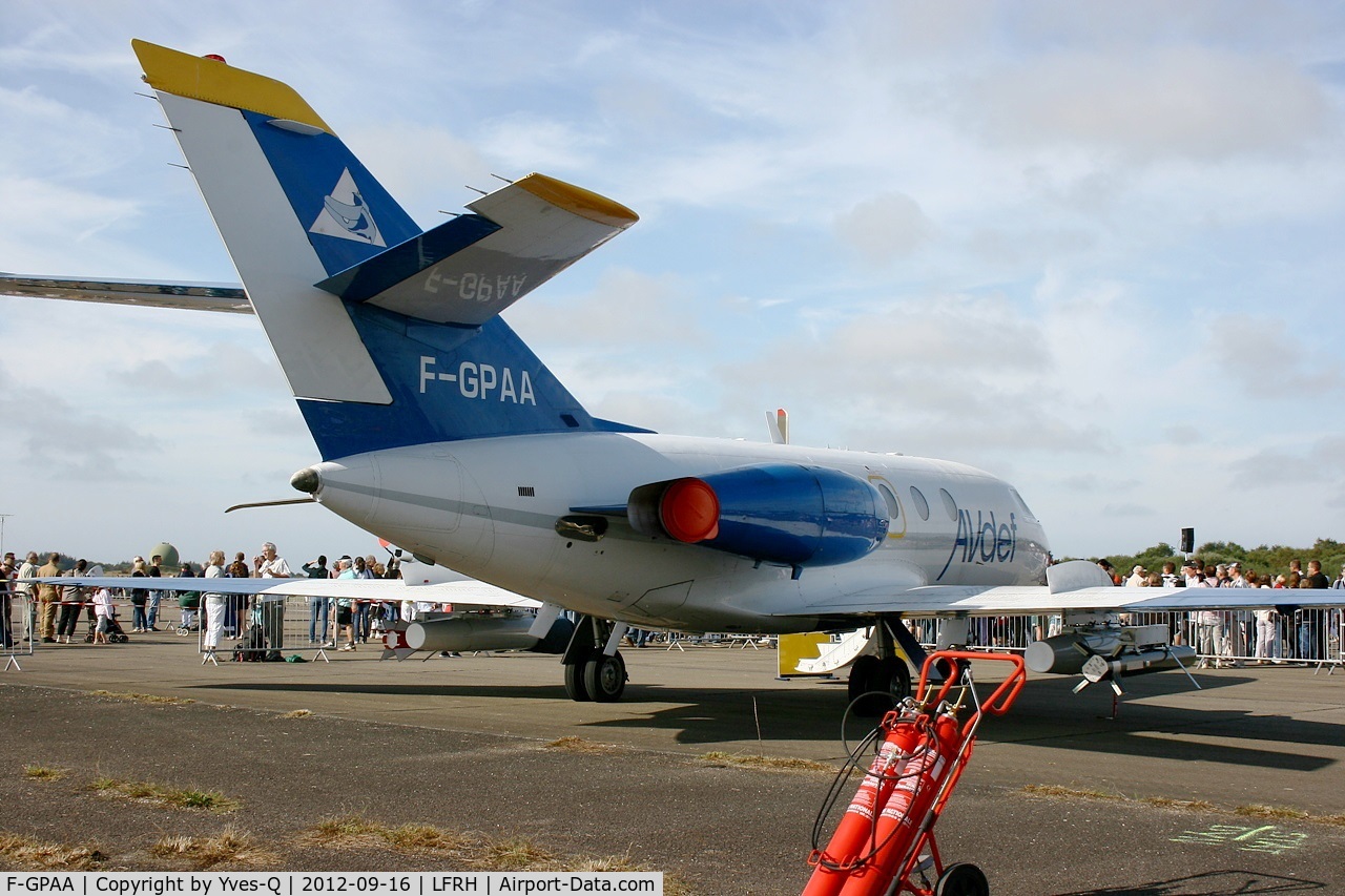 F-GPAA, 1967 Dassault Falcon (Mystere) 20C C/N 103, Dassault Falcon 20C Aviation Defence Service (AVDEF), Static Display, Lann Bihoué Naval Air Base (LFRH-LRT) Open day 2012