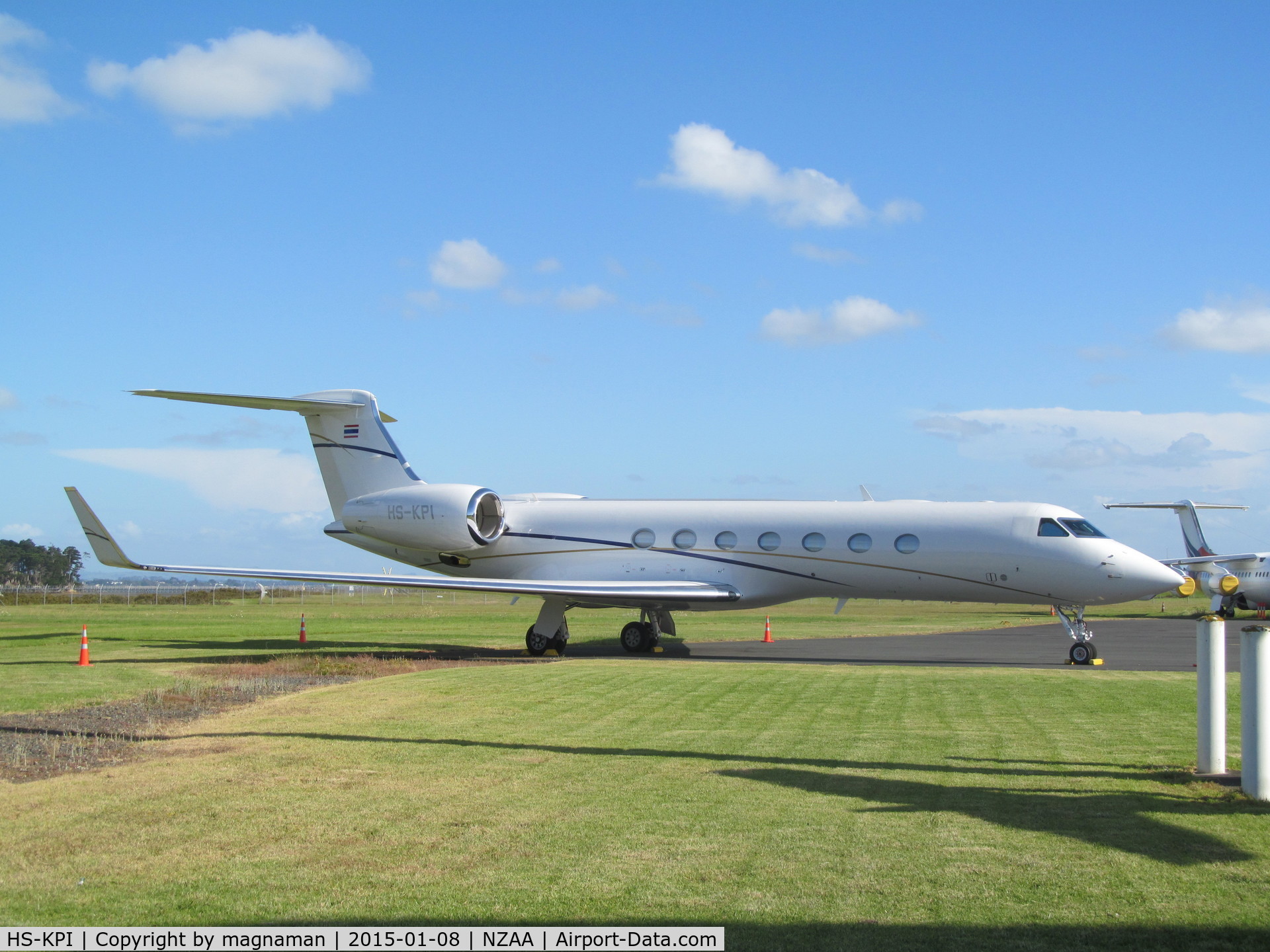 HS-KPI, 2014 Gulfstream Aerospace V-SP G550 C/N 5480, moved to short term parking stand