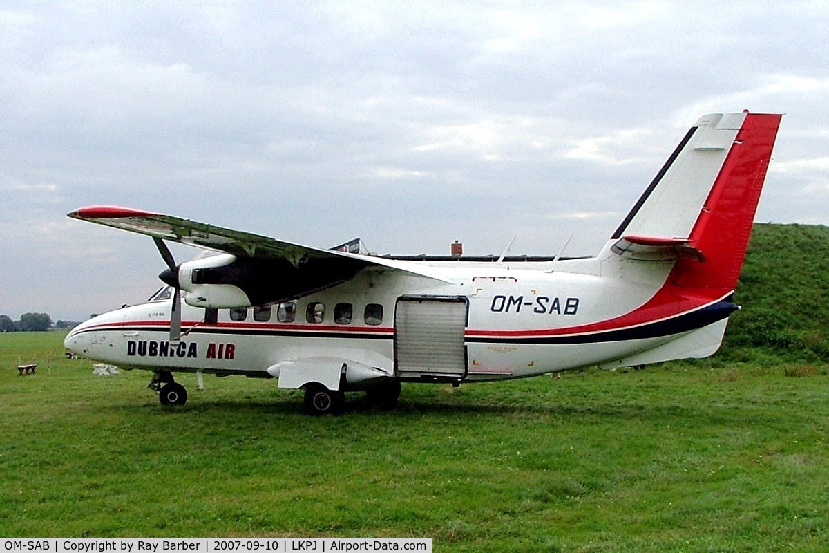 OM-SAB, 1975 Let L-410MA Turbolet C/N 750405, Let L-410MA Turbolet [750405] (Dubnica Air) Prostejov~OK 10/09/2007