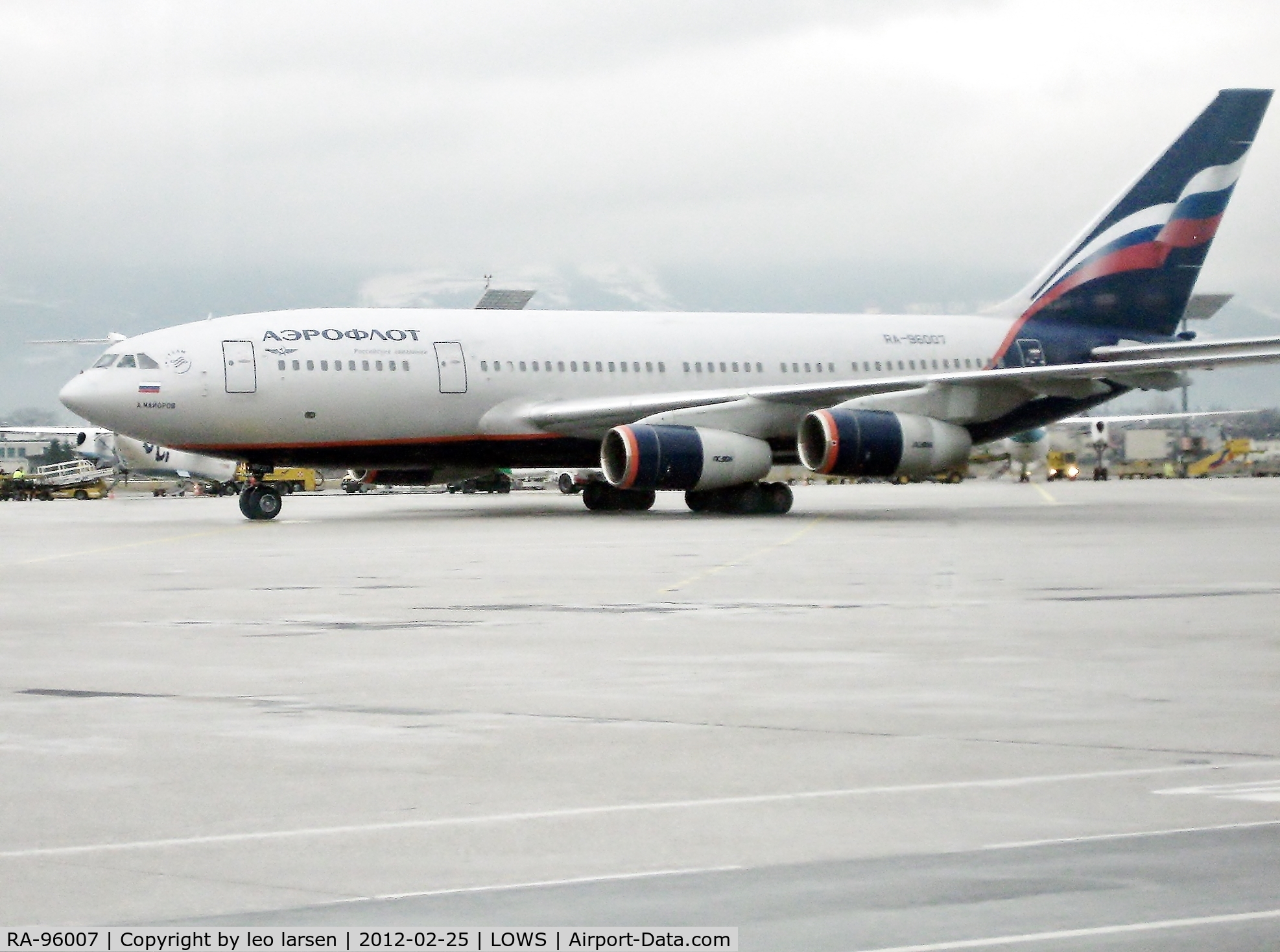 RA-96007, 1992 Ilyushin Il-96-300 C/N 74393201004, Salzburg 25.2.12