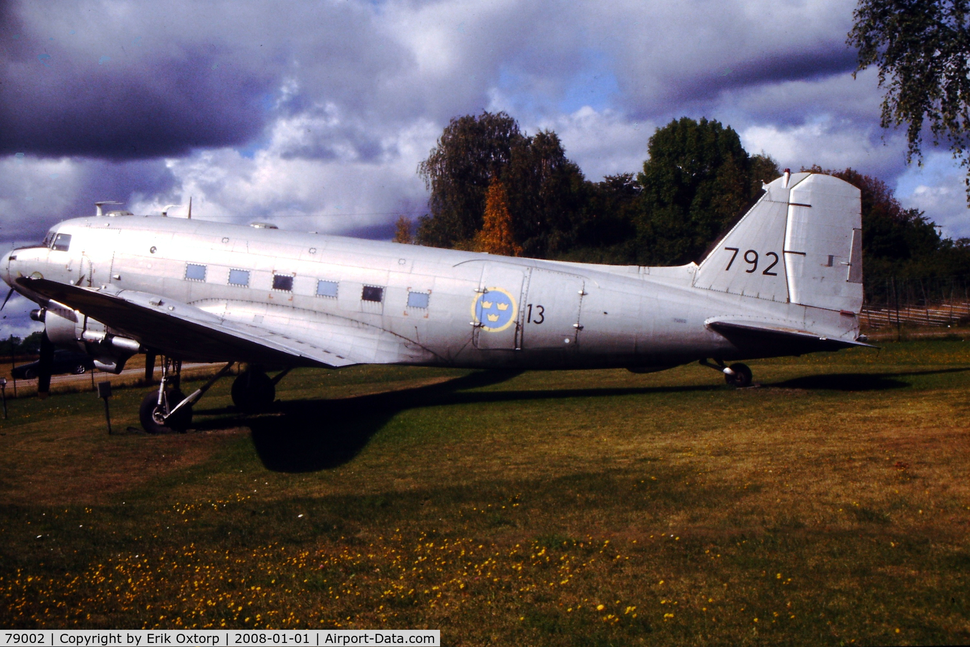 79002, 1943 Douglas C-47A-DL Skytrain C/N 9103, ex. 79002 on display at Skokloster Castle in AUG07
