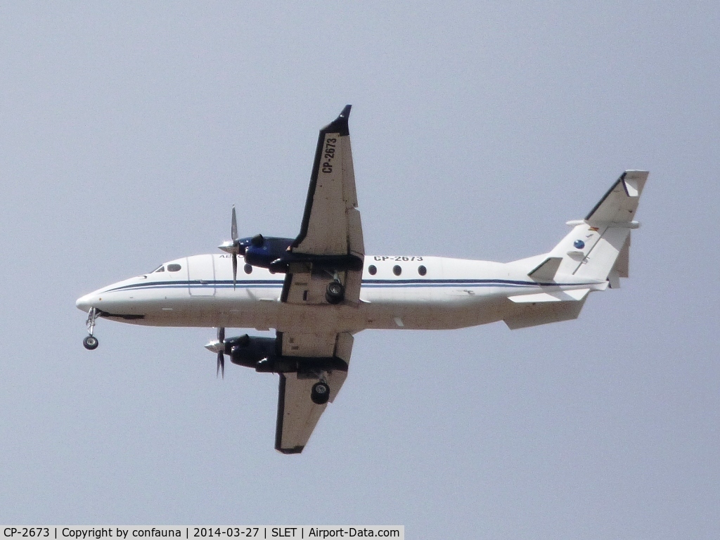 CP-2673, 1998 Beech 1900D C/N UE-344, Aeroeste arriving to El Trompillo