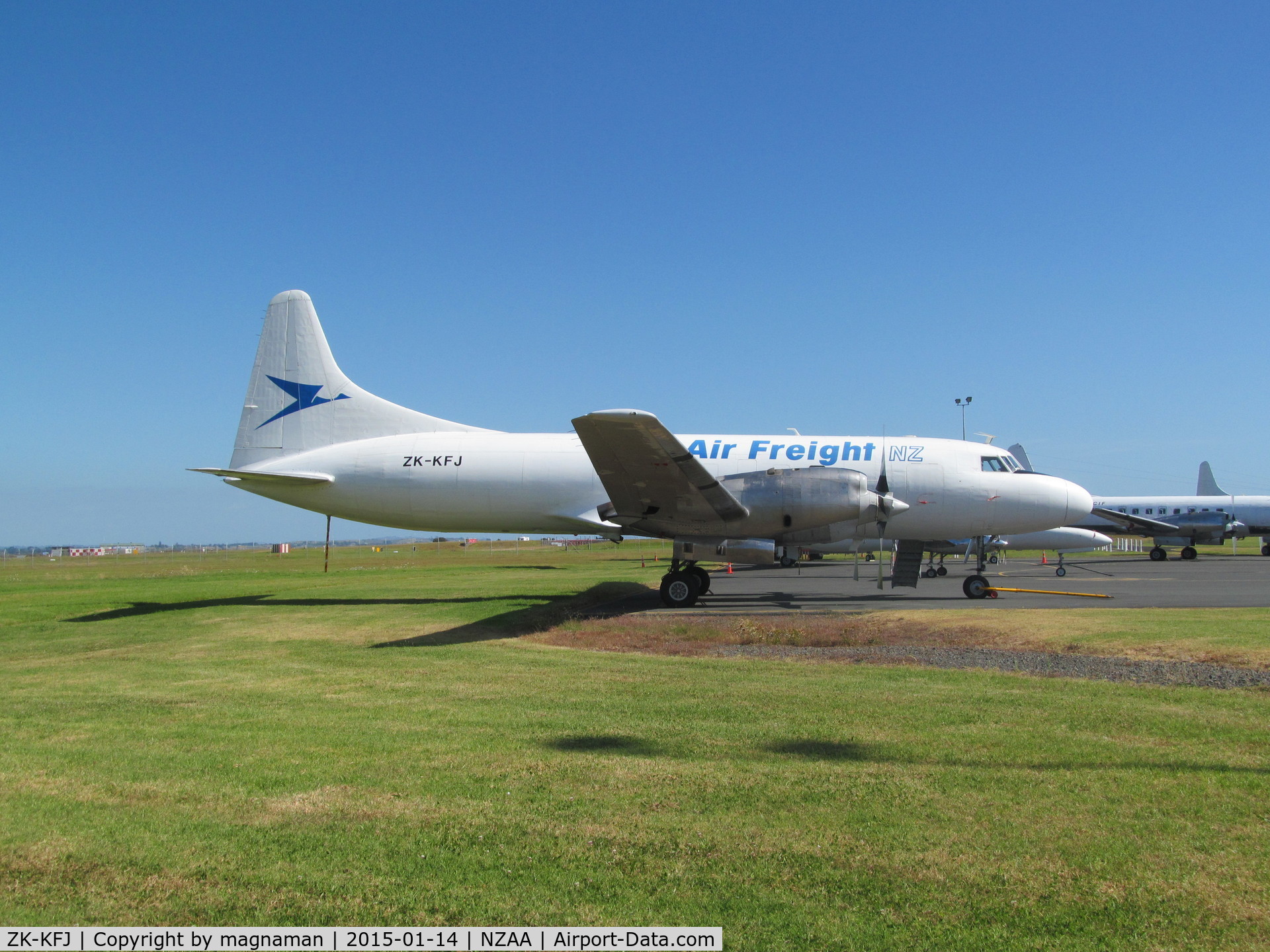 ZK-KFJ, Convair 580/F C/N 114, on convair apron