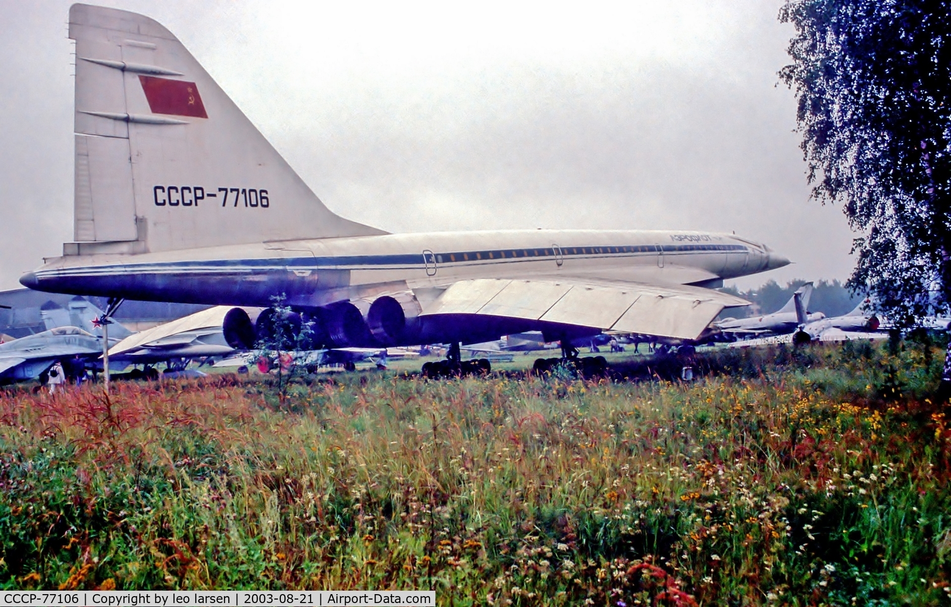 CCCP-77106, 1974 Tupolev Tu-144 C/N 04-1, Monino Museum Moscow 21.8.03