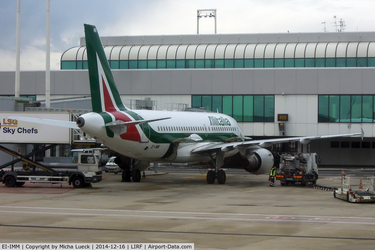 EI-IMM, 2011 Airbus A319-111 C/N 4759, At Fiumicino