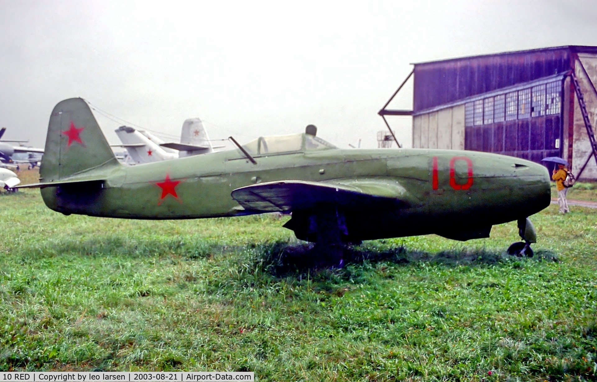 10 RED, 1948 Yakovlev YAK-17 C/N 10 RED Not found, Monino Museum Moscow 21.8.03.ex 02