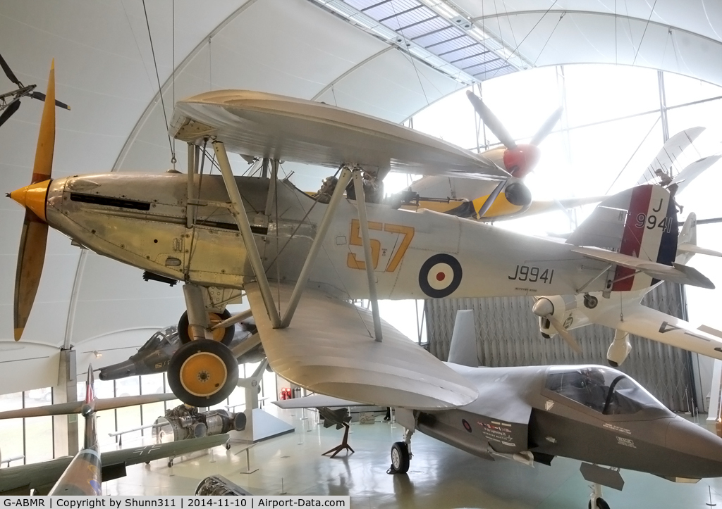 G-ABMR, 1931 Hawker Hart C/N HH1, Preserved inside London - RAF Hendon Museum