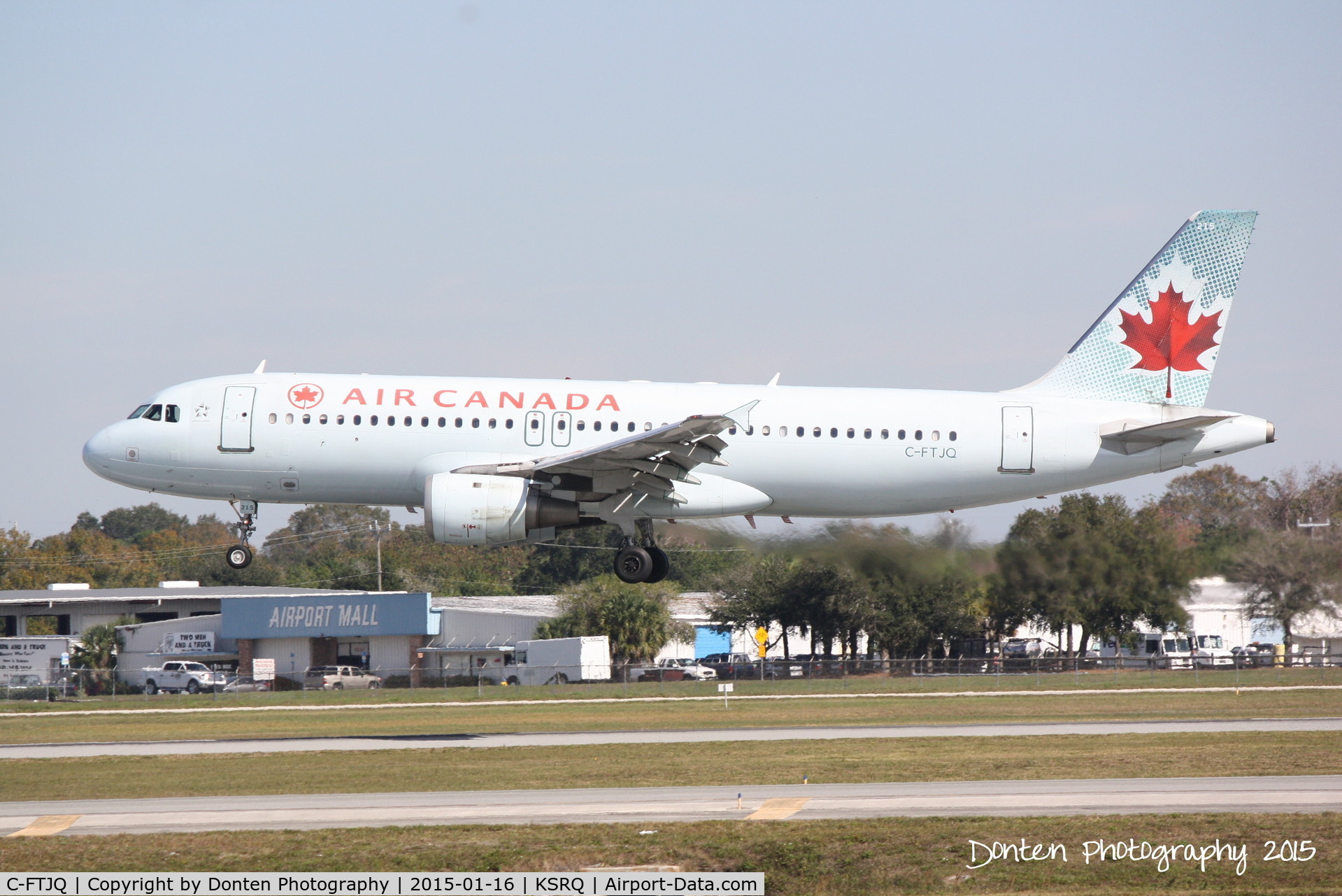 C-FTJQ, 1991 Airbus A320-211 C/N 242, Air Canada Flight 1228 (C-FTJQ) arrives at Sarasota-Bradenton International Airport following flight from Toronto-Pearson International Airport
