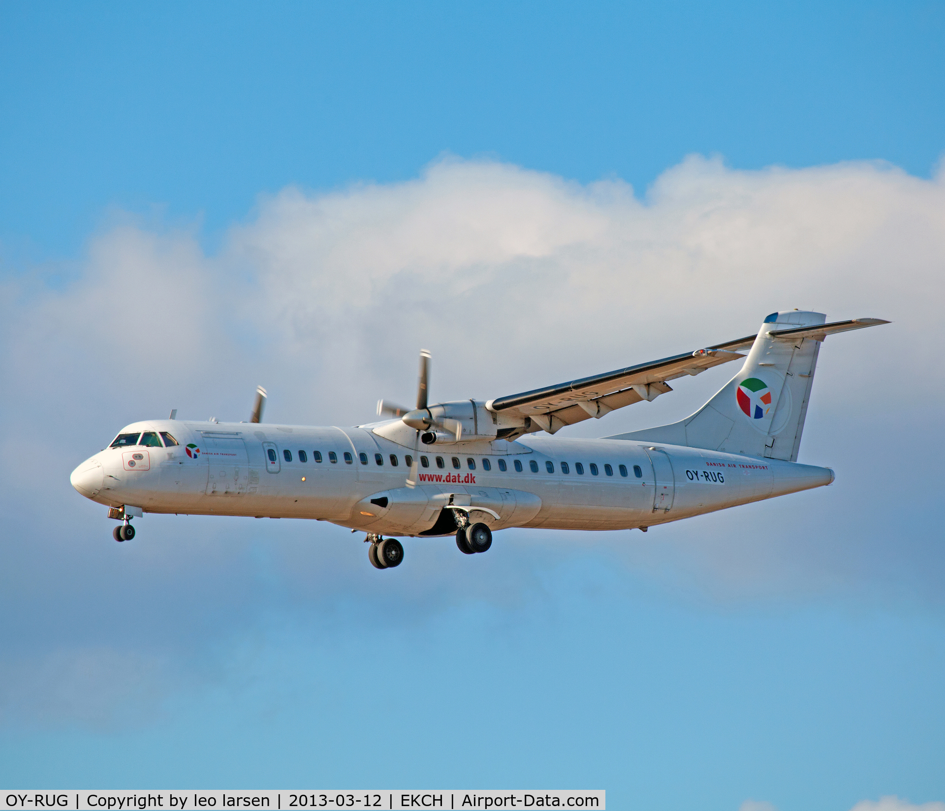 OY-RUG, 1998 ATR 72-202 C/N 509, Copenhagen Kastrup 12.3.13