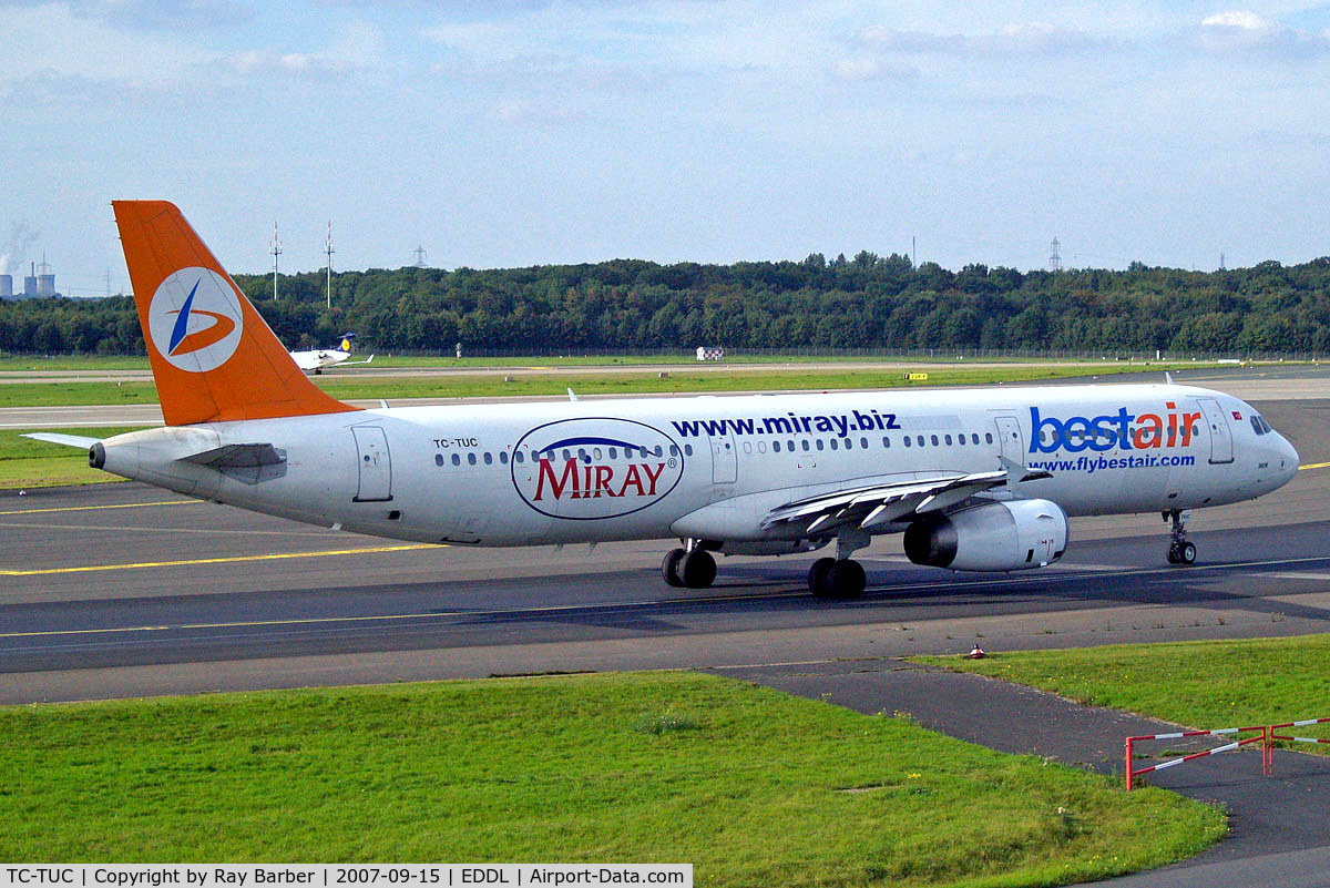 TC-TUC, 1996 Airbus A321-131 C/N 614, Airbus A321-131 [0614] (Best Air) Dusseldorf~D 15/09/2007
