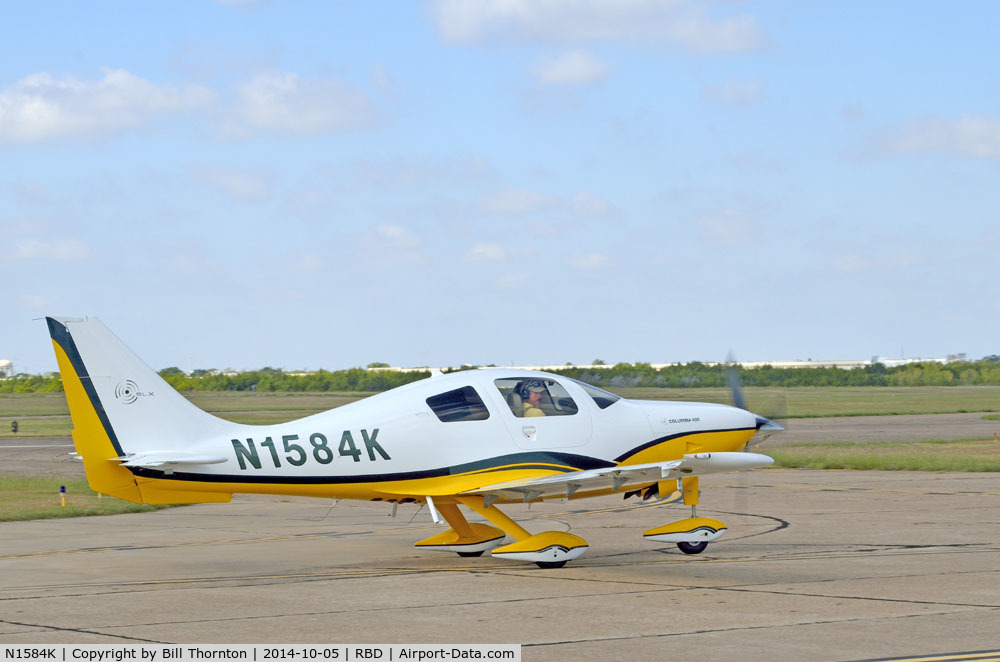 N1584K, 2007 Columbia Aircraft Mfg LC41-550FG C/N 41779, N1584K is a Columbia LC41, powered by a Cont Motor TSIO-550-C. The aircraft seats four. (An f-Stop 5.6 Photo by Bill Thornton)