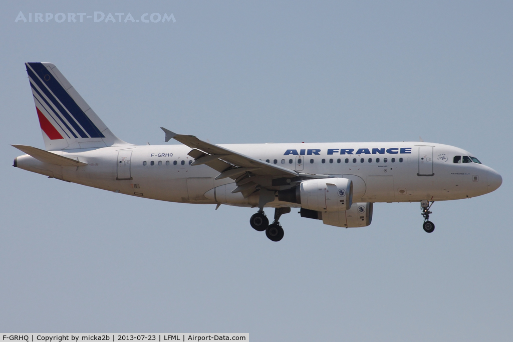 F-GRHQ, 2000 Airbus A319-111 C/N 1404, Landing. Scrapped in July 2023.