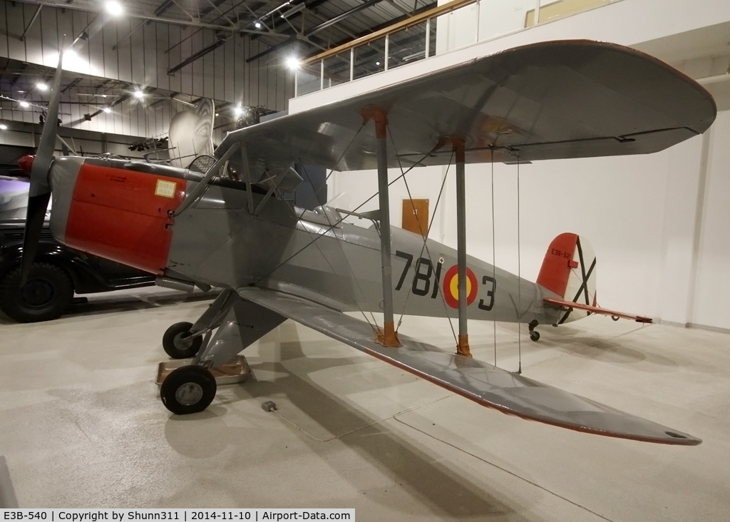 E3B-540, 1958 CASA 1-131E Jungmann C/N 2156, Preserved inside London - RAF Hendon Museum