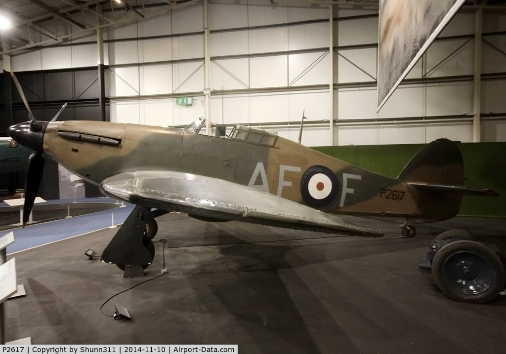 P2617, Hawker Hurricane I C/N Not found P2617, Preserved inside London - RAF Hendon Museum