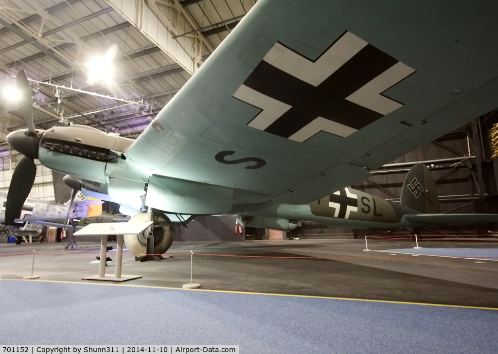 701152, Heinkel He-111H-20 C/N 701152, Preserved inside London - RAF Hendon Museum