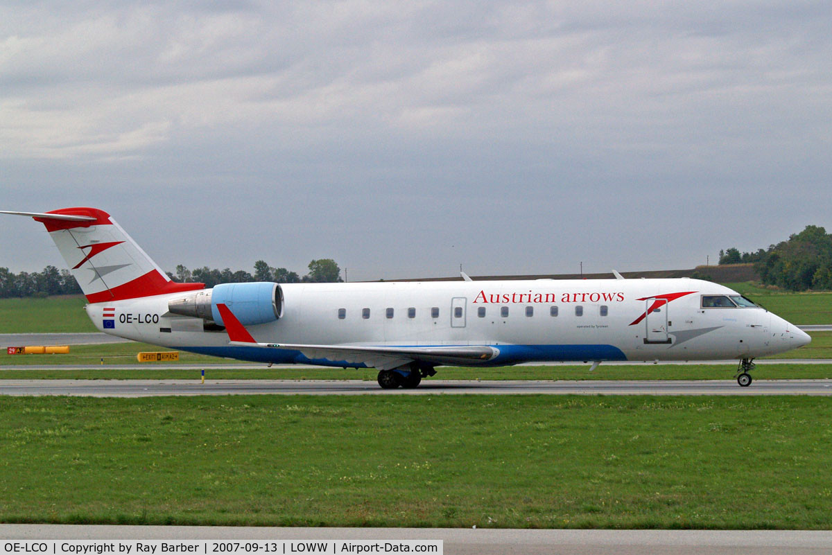 OE-LCO, 2000 Canadair CRJ-200LR (CL-600-2B19) C/N 7371, Canadair CRJ-200LR [7371] (Austrian Arrows) Vienna-Schwechat~OE 13/09/2007