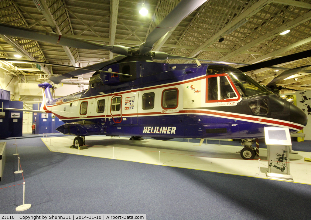 ZJ116, AgustaWestland EH-101 Heliliner C/N 50008/PP8, Preserved inside London - RAF Hendon Museum