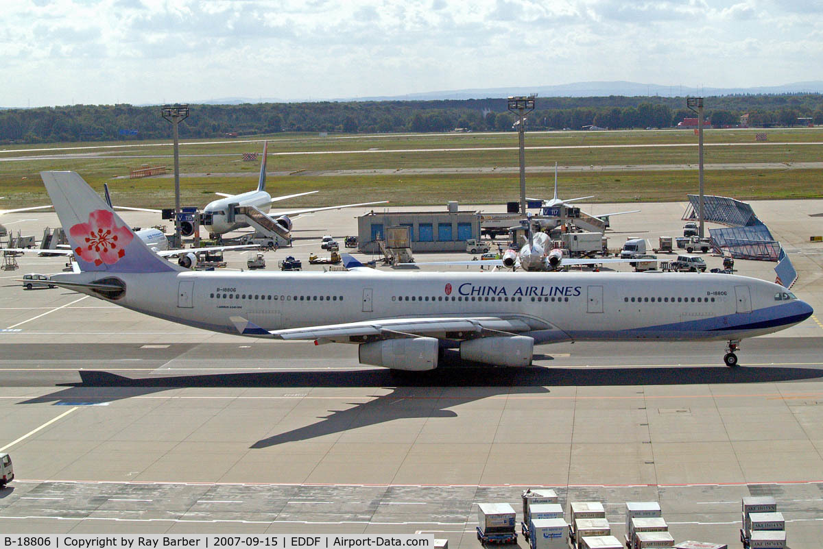 B-18806, 2001 Airbus A340-313 C/N 433, Airbus A340-313X [433] (Air China) Frankfurt~D 15/09/2007
