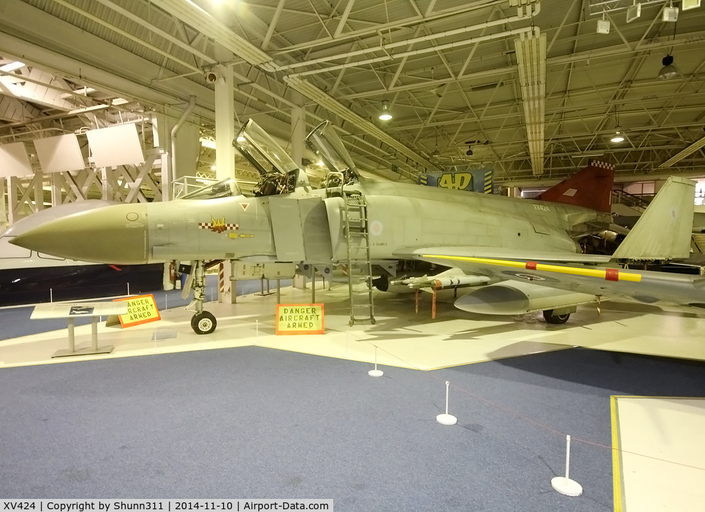 XV424, 1969 McDonnell Douglas Phantom FGR2 C/N 3084, Preserved inside London - RAF Hendon Museum