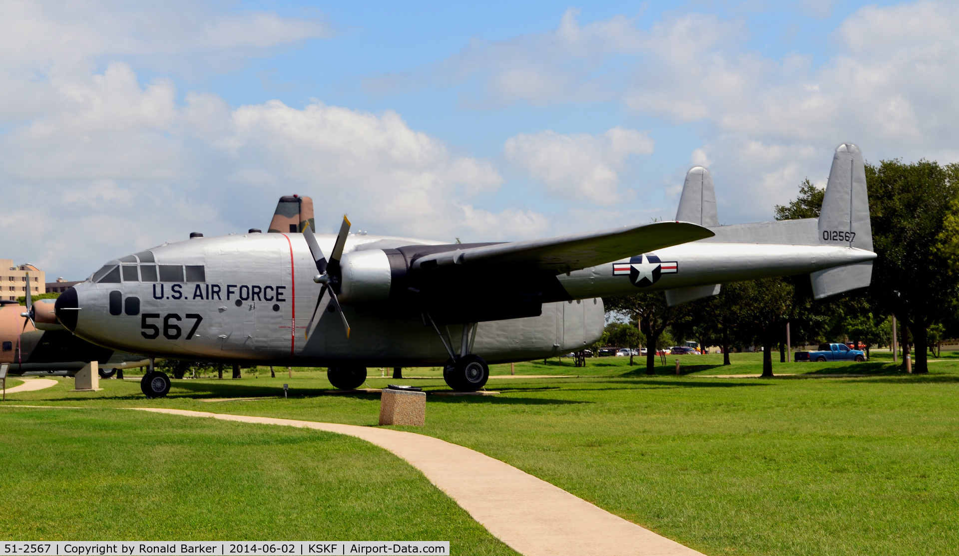 51-2567, 1951 Fairchild C-119C Flying Boxcar C/N 10525, LMTC Parade Field
