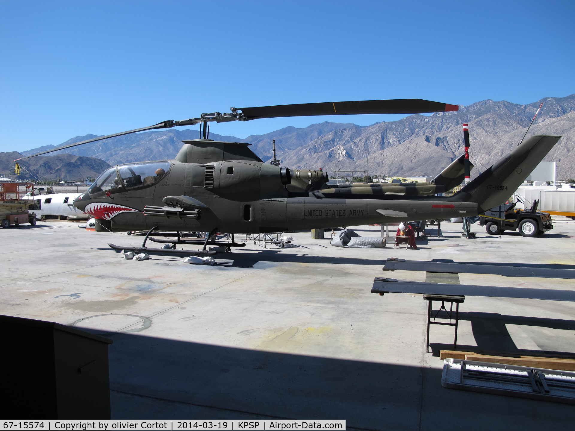 67-15574, 1967 Bell AH-1G Cobra C/N 20238, Palm springs museum